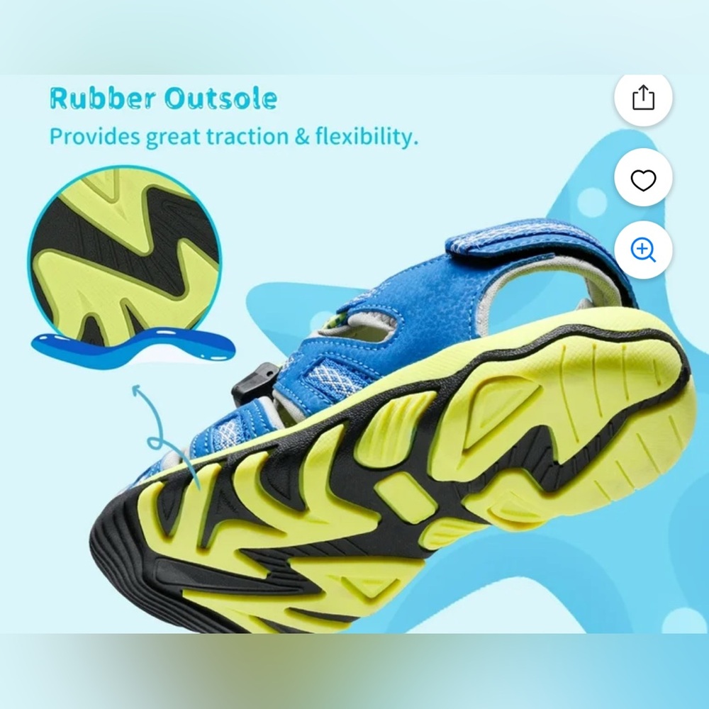Dream Pairs Kids Summer Athletic Outdoor Sports Sandals Toddler Boy 6 - Picture 10 of 11